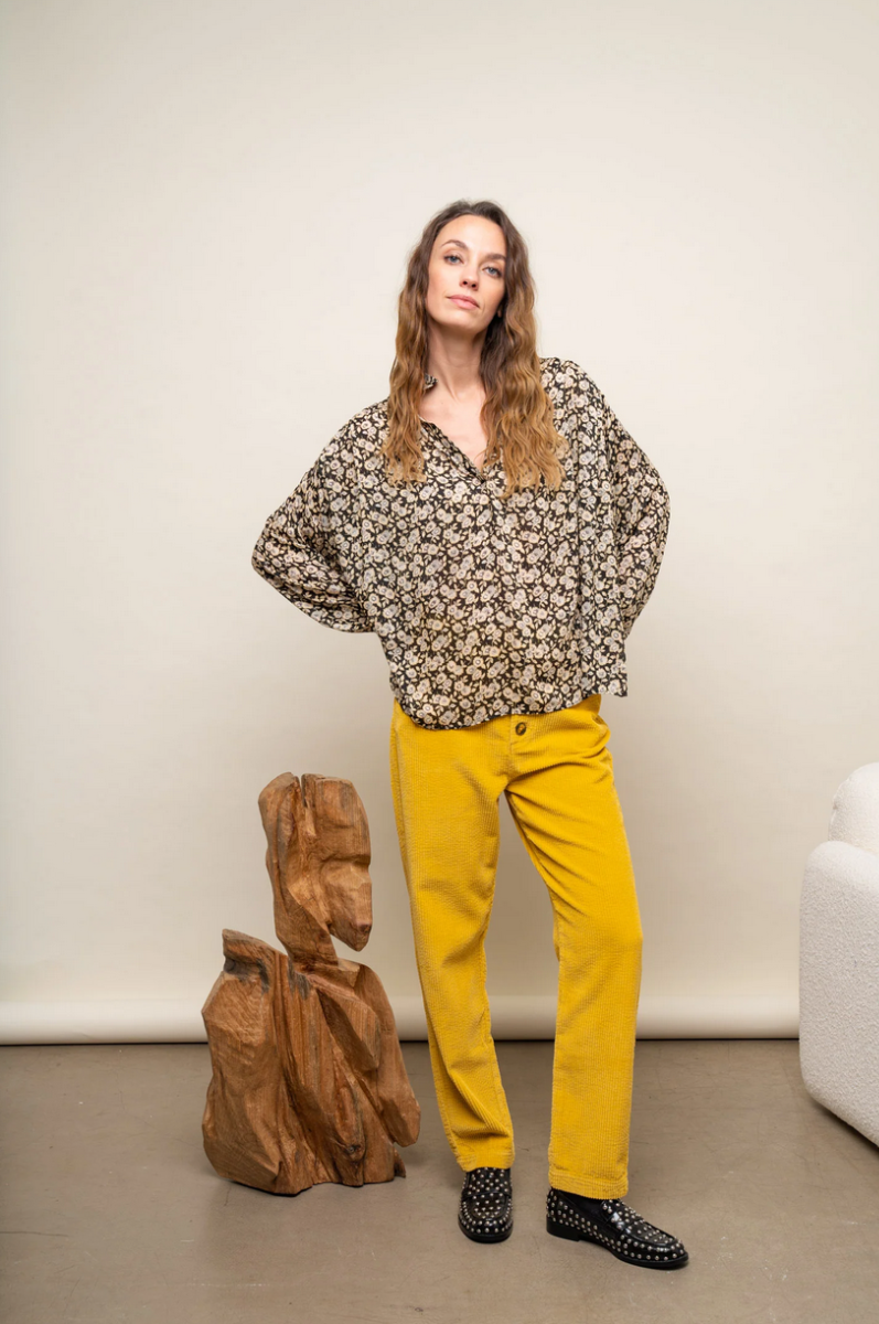 Chlo Stora Ary Blouse Noir P querette
