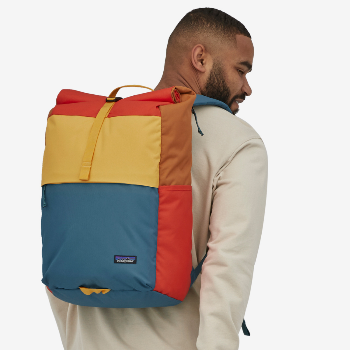 Patagonia Arbor Roll Top Pack 30l Patchwork Surfboard Yellow