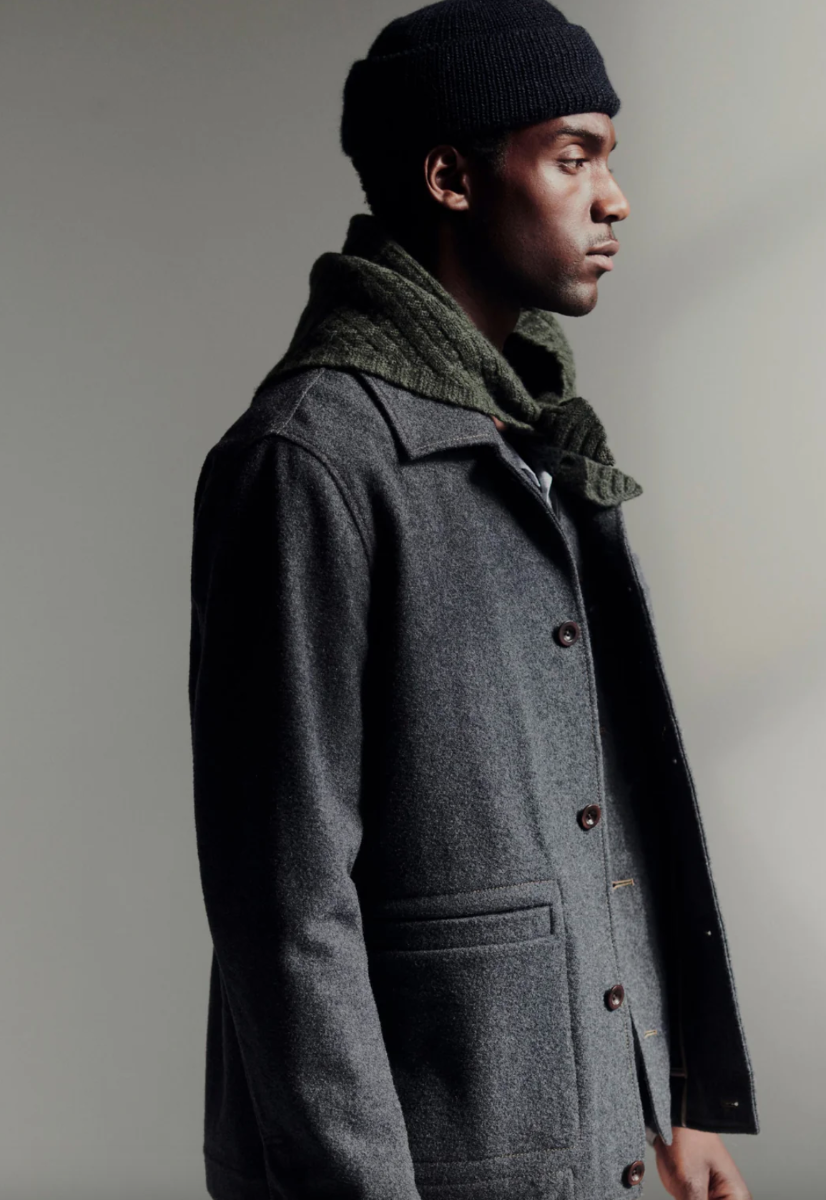 Wool blend chore jacket on sale