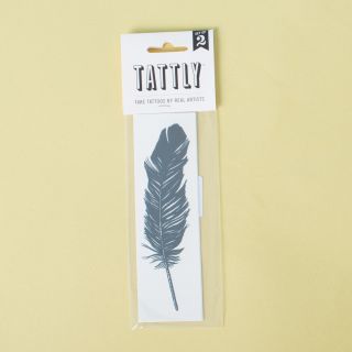 Tattly Temporary Tattoos Feather 