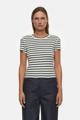 Closed - Striped T-shirt - Green Weed