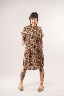 Kitchener Items Tunika Dress - Lino Fiori Damst