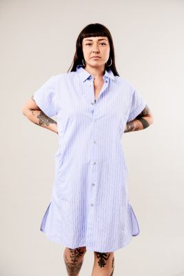 Kitchener Items Tunika Dress - Fine Blue & Bianco