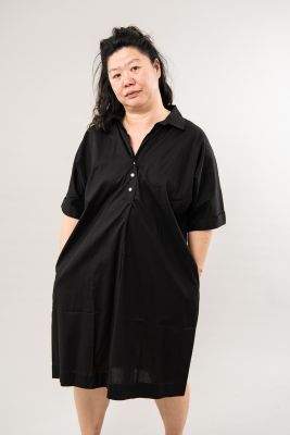 Kitchener Items Abito Batsleeve Dress - Mambo Black