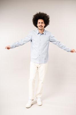 Kitchener Items - Camicia Uomo Shirt Fine Ciel