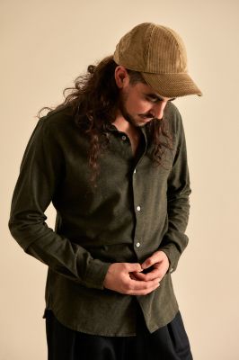Kitchener Items - Camicia Uomo Shirt Verde Cambridge Flannel
