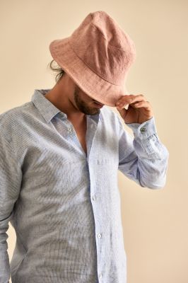 Kitchener Items - Camicia Uomo Shirt Azzuro & Misto Lino