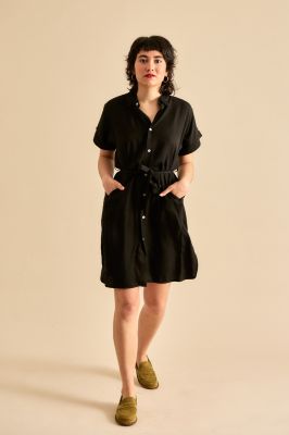 Kitchener Items - Abito Tunika Dress Black Tencel Nakai