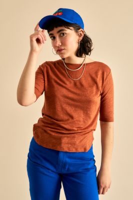 Kitchener Items - Thea Mid S Linen Top Gingerbread