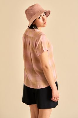 Kitchener Items - Camicia Blouse Rosa Giallo Art