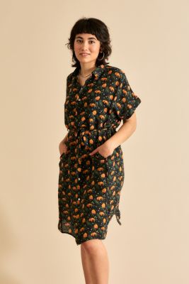 Kitchener Items - Abito Tunika Dress Lino Fiori Art