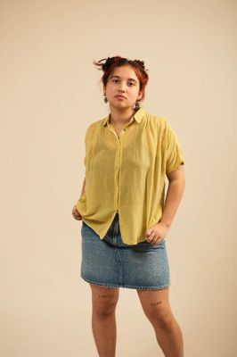Kitchener Items - Camicia Batsleeve Blouse Ceylon Yellow