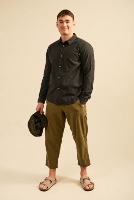 Kitchener Items - Camicia Uomo Nero Cambridge Flannel