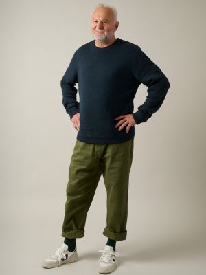 Kitchener Items - Ambrose Jumper Antra & Mid Blue