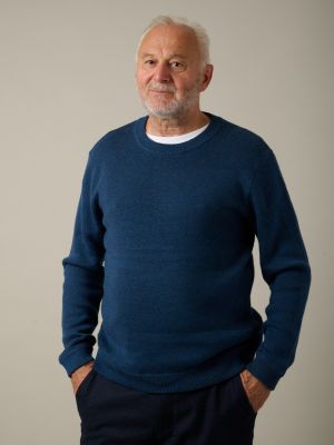 Kitchener items - ABC Tapio Crossstich Jumper - Dark Blue & Zimt
