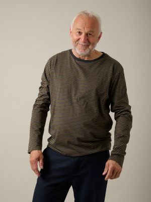 Kitchener Items - Bill Longsleeve Striped Top Jungle Green