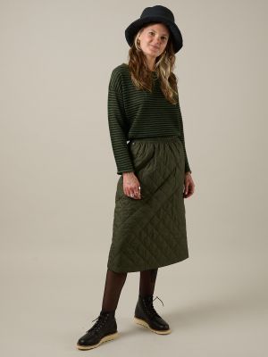 Kitchener Items - Sinje Lurex Stripe Dark Green