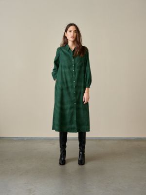 Bellerose Valle Dress Check A Green