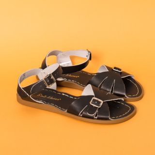 Salt-water Classic Black Sandals