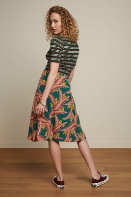 King Louie Carice V Top Brunelli Stripe Ponderosa Green