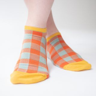Bonne Maison Ankle Socks Wave Checks