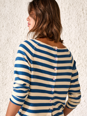 Bellerose REACAR Sweater - Stripe A Blue