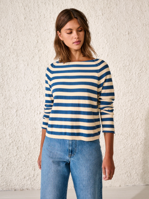 Bellerose REACAR Sweater - Stripe A Blue