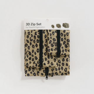 Baggu 3D Zip Set - Honey Leopard