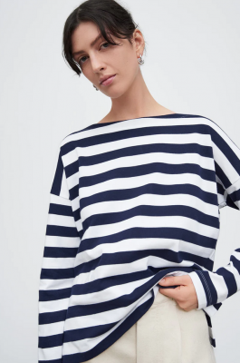 Kowtow - Breton Sweater Navy White Stripe