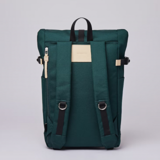 Sandqvist ILON Backpack Dark Green Natural Leather 