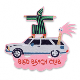 Macon&Lesquoy - Bled Beach Club - Hand Embroidered Iron-on Badge