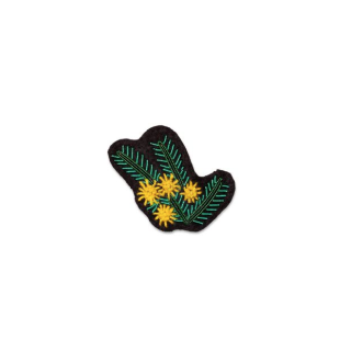 Macon&Lesquoy - Mimosa - Hand Embroidered Brooch 