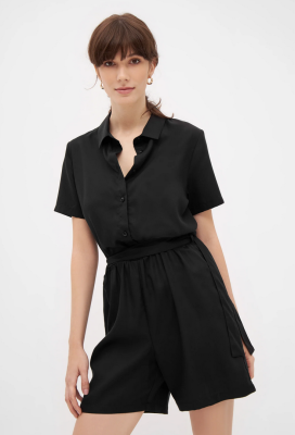GIVN - Jumpsuit CASSIE in TENCEL™ REFIBRA™ Lyocell - Black