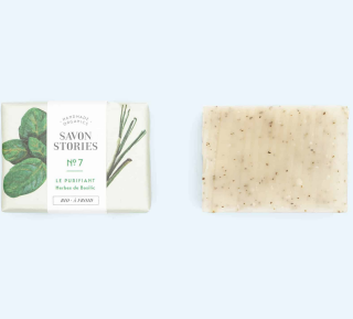 Savon Stories - N°7 Basil Deodorising Kitchen Organic & Natural Soap 