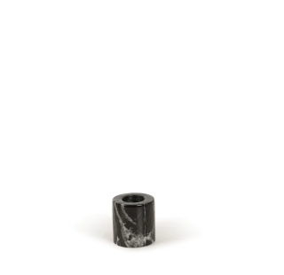 Stoned - Black Marble Candle Holder S 