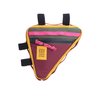 Topo Designs - Frame Bag Olive Burgundy 