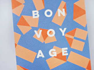 The Completist Bon Voyage Origami Card A6