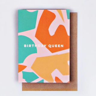 The Completist Birthday Queen Shapes Card A6