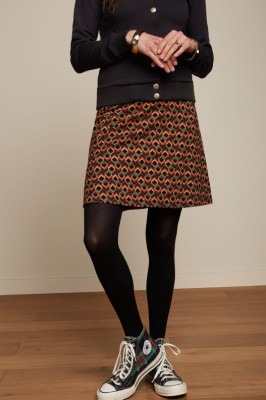King Louie Border Skirt Quentin Black