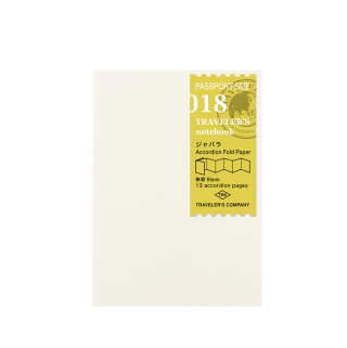 TRAVELER'S notebook - 018 Accordion Fold Paper (Passport Size) 