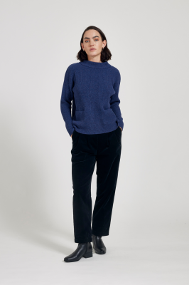 MASKA - Helga Lambswool Sweater - Ink Blue
