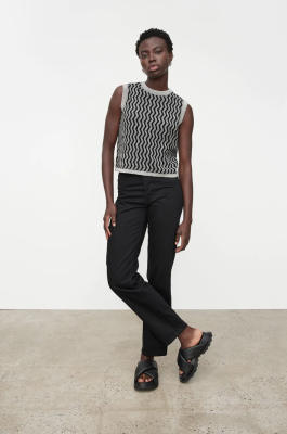 Kowtow - Zig Zag Singlet Shadow Marle