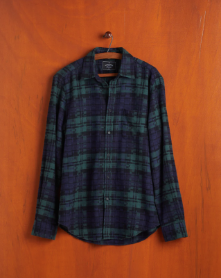 Portuguese Flannel Abstract Shirt - Blackwatch