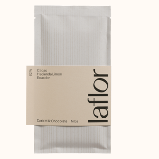 Laflor - Hacienda Limon 62% Dark Milk Chocolate With Nibs, 70g