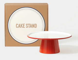 Falcon Enamelware Cake Stand - Pillarbox Red