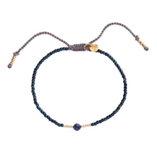 A Beautiful Story - Knowing Lapis Lazuli Gold Colored Bracelet 