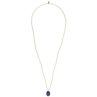 A Beautiful Story - Calm Lapis Lazuli Gold Colored Necklace 