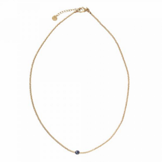 A Beautiful Story - Flora Lapis Lazuli Gold Necklace