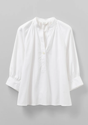 TOAST Cotton Oxford Easy Shirt - White