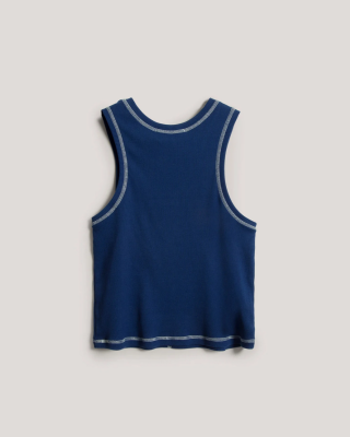 YMC - Women's Dot Vest - Blue